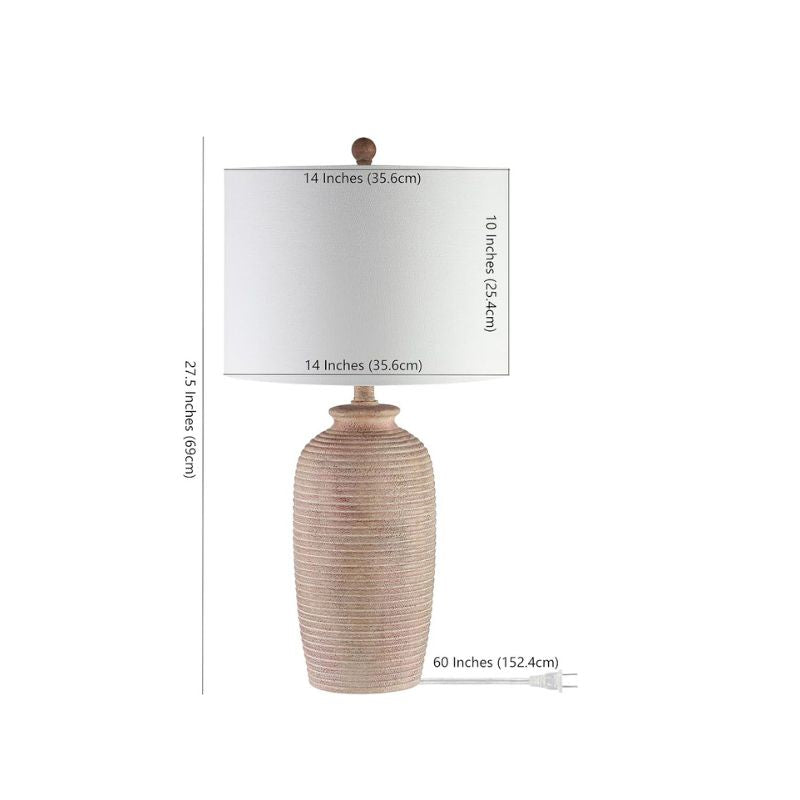 27 Inch Sandy Pearl Table Lamp