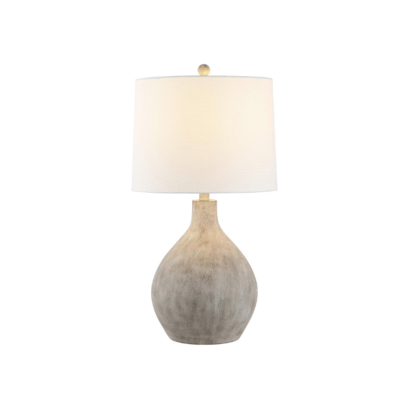 26 Inch Grey Resin Table Lamp
