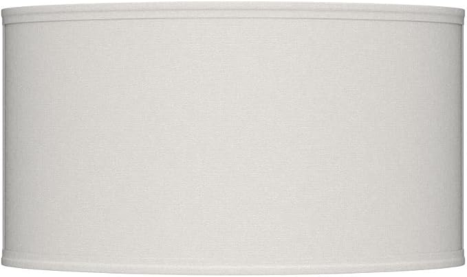 13 Inch Brass White Fabric Wall Sconce