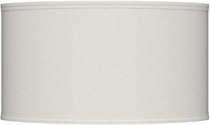 13 Inch Brass White Fabric Wall Sconce