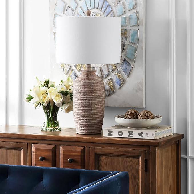 27 Inch Sandy Pearl Table Lamp