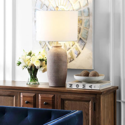 27 Inch Sandy Pearl Table Lamp